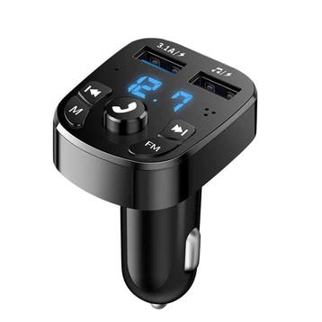 DrPhone BC28 - Bluetooth 5.0 FM-zender & Autolader – Handsfr, Auto diversen, Carkits, Verzenden, Nieuw