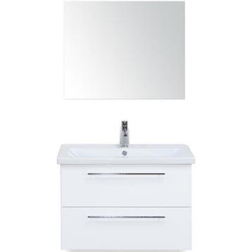 Como Badmeubelset 80 cm - Wit Hoogglans - Keramische, Huis en Inrichting, Ophalen of Verzenden, Nieuw