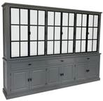 Buffetkast Soest grijs met stalen deuren 300cm, Huis en Inrichting, Kasten | Buffetkasten, Ophalen of Verzenden, Nieuw