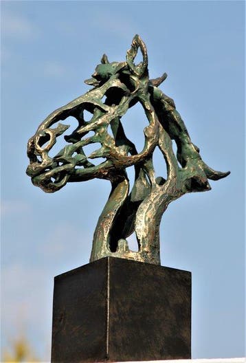 sculptuur, paardenkop luxe stijl - 44 cm - resin