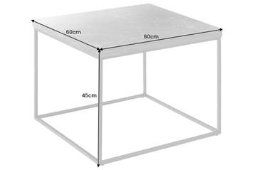 Moderne salontafel ARCHITECTURE 60cm wit marmeren design, Ophalen of Verzenden, Nieuw