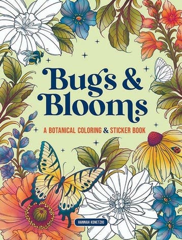 9780486856537 Bugs  Blooms: A Botanical Coloring  Sticker..., Boeken, Verzenden, Nieuw, Hannah Konetzki