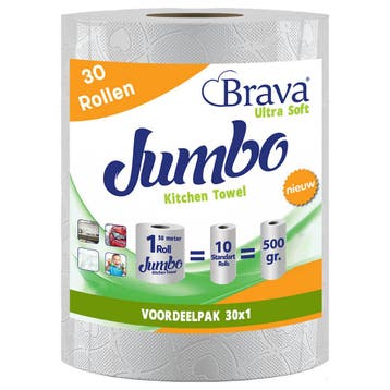 Voordeelverpakking: 30 Maxi XXL Rollen - Brava - Super, Huis en Inrichting, Ophalen of Verzenden