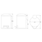 Pedaalemmer Brauer Copper Edition 3L Koper Geborsteld, Ophalen of Verzenden, Nieuw