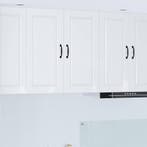 vidaXL Wandkast Hoogglans wit 80 x 31 x 80 cm Bewerkt hout, Verzenden, Nieuw, Wit