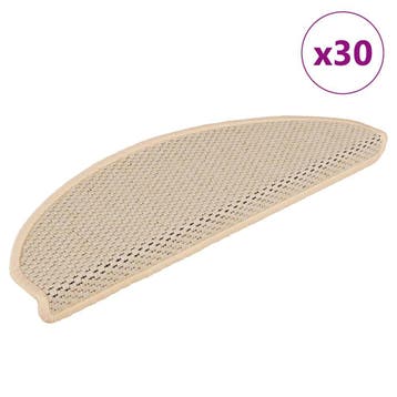 vidaXL Trapmatten zelfklevend Sisal-Look 30 st 65x21x4 cm, Verzenden, Nieuw