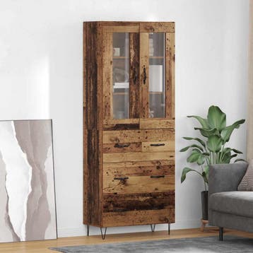 vidaXL buffetkast Oud Hout 69,5 x 34 x 90 cm Bewerkt hout, Verzenden, Nieuw, 50 tot 100 cm, Minder dan 100 cm