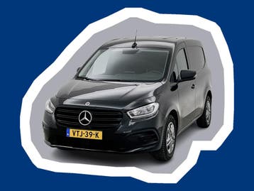 Mercedes-Benz Citan 110 CDI L1 Pro Carplay MBUX Trekhaak Cru, Stof, Gebruikt, Euro 6, Zwart