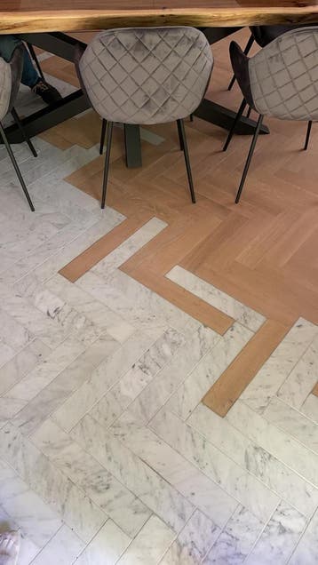 ECHT Italiaans wit Carrara Marmer Tegels Visgraat 40x10 cm, 40 tot 60 cm, Verzenden, Nieuw, Minder dan 20 cm