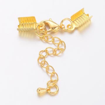 2 x Veterklem met sluiting incl. verlengketting 12 x 7,5..., Ophalen of Verzenden, Nieuw, Overige typen