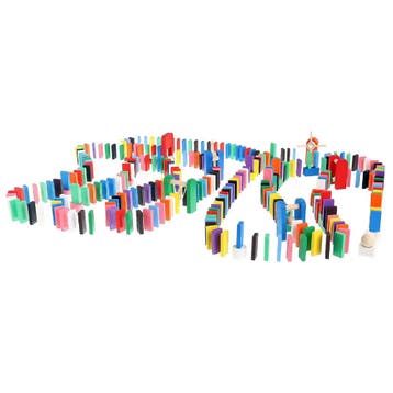 Kruzzel Houten Domino Culodrome - 1131-Delige Set voor Cr..., Ophalen of Verzenden, Nieuw