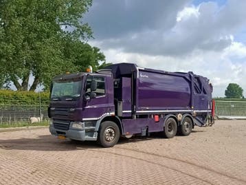 Vuilniswagen, DAF, FAN CF75 EEV achterlader Geesink GPM I