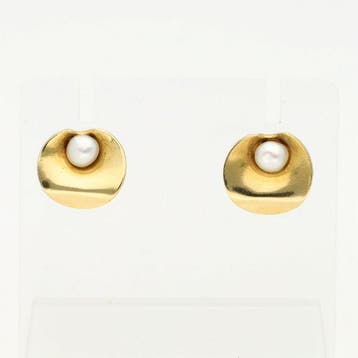 Oorbellen - 18 karaat Geel goud Parel, Sieraden, Tassen en Uiterlijk, Oorbellen, Nieuw