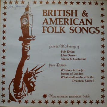 LP gebruikt - Various - British &amp; American Folk Songs, Verzenden, Zo goed als nieuw, Overige formaten