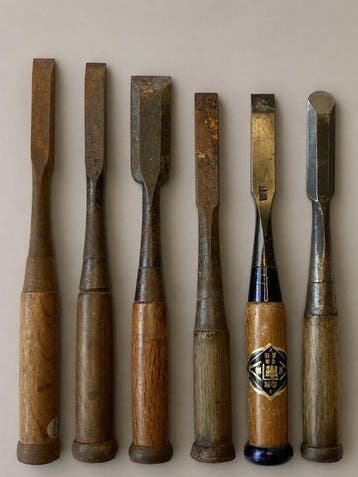 Werkgereedschap (6) - Beitels - Grote maatset van 6