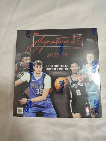 2025/26 Topps Signature Class Insert card, Sealed box - 1, Nieuw
