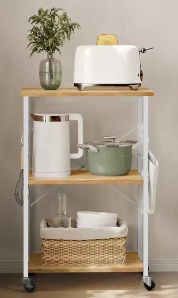 Keukentrolley 3 Lagen met Wielen en Haken – 60 cm Breed, Verzenden, Nieuw