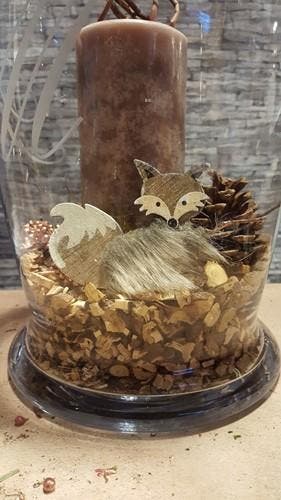 Houten Vosjes met bontje assorti 2 stuks, Ophalen of Verzenden, Nieuw