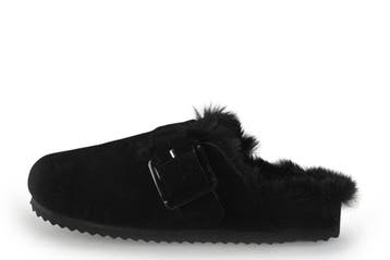 Birkenstock Pantoffels in maat 38 Zwart, Verzenden, Zwart, Zo goed als nieuw, Pantoffels of Sloffen