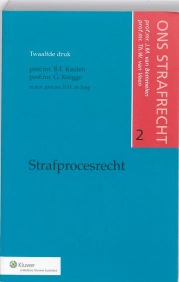 Strafprocesrecht 2 ons strafrecht 9789038708355, Zo goed als nieuw