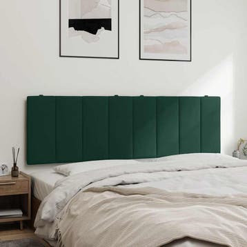 vidaXL Hoofdbordkussen Hanko 160 cm fluweel donkergroen, Verzenden, Nieuw, Groen, Stof