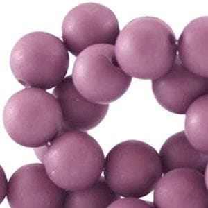 10 x Acryl kralen mat rond 12 mm Orchid bloom purple gat:..., Ophalen of Verzenden, Nieuw, Kraal