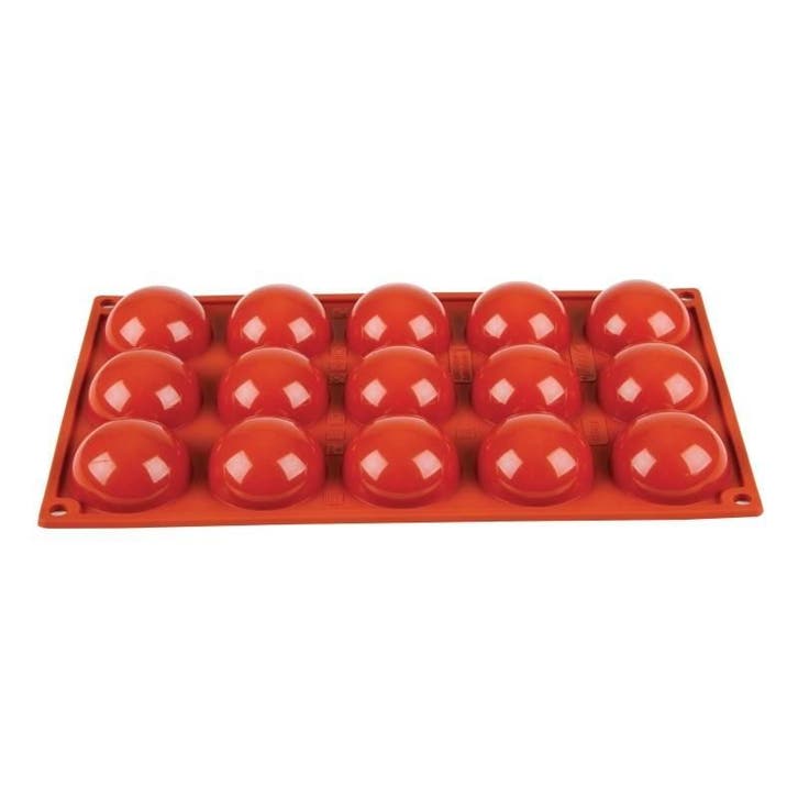 Anti-aanbak bakvormen rood | 15 halve bollen, Zakelijke goederen, Horeca | Overige, Verzenden