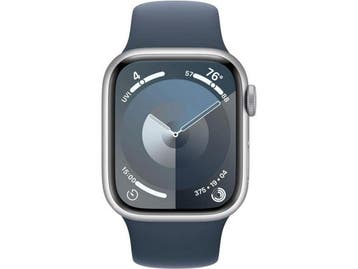 Apple Watch Series 9 - 45mm - Aluminium - Zilver - GPS, Sieraden, Tassen en Uiterlijk, Verzenden, Zo goed als nieuw, Apple