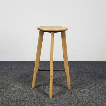 Houten Barkruk - 4 poots, Ophalen of Verzenden, Gebruikt
