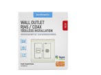 Wandcontactdoos Coax/RJ45 tweegats CAT 6 / CAT 5 - Technetix, Ophalen of Verzenden, Nieuw