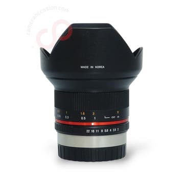 Samyang 12mm 2.0 NCS CS (Fujifilm-X Mount) nr. 2448, Ophalen of Verzenden, Zo goed als nieuw