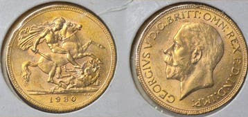 Zuid-Afrika. George V. Sovereign 1930 Pretoria
