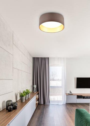 Plafondlamp REALITY LOCARNO Plafonniere - Taupe -  –, Verzenden, Nieuw