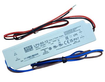 Mean Well LED Driver 230V-12Vdc 60W 5A IP67, Ophalen of Verzenden, Nieuw