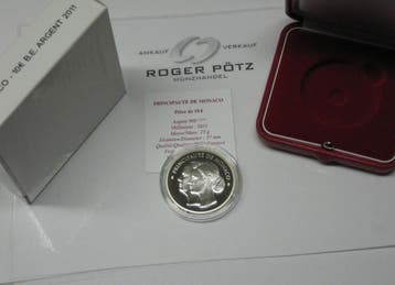 Monaco 10 Euro 2011 Hochzeit Prinz Albert en Charlene Pp..., Verzenden