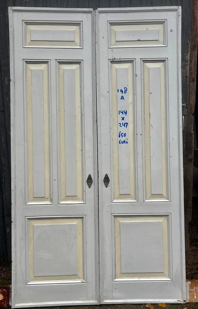 25 sets kamer en suite deuren met en zonder glas, Doe-het-zelf en Verbouw, Deuren en Horren, Binnendeur, Gebruikt, Glas, Hout