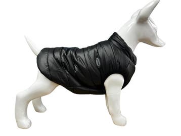 Honden winterjas Dons Zwart voor kleine honden (Jassen), Ophalen of Verzenden, Nieuw, Hondenjas