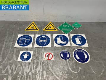 Set Veiligheidspictogrammen en veiligheidssymbolen Stickers, Ophalen of Verzenden, Nieuw zonder verpakking