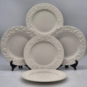 Ceraminter – 5-teiliges Teller-Set – Keramik mit Reliefdekor