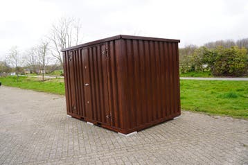 Goedkope | Zeecontainer| 10ft | Houtstijl | Demontabel|op=op