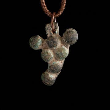 Laat-Romeins / Vroeg-Byzantijns Brons Vitis Vera hanger –