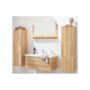 Badmeubel Lilyan Double 80CM (Badkamermeubels), Huis en Inrichting, Badkamer | Badkamermeubels, Ophalen of Verzenden, Nieuw