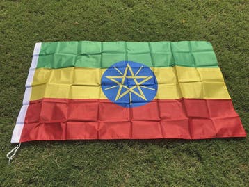 Ethiopië Vlag 90x150cm - Polyester Nationale Vlag voor Binne, Verzenden, Nieuw