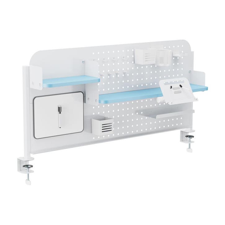 Bureau organizer Sauda wit en blauw [en.casa], Huis en Inrichting, Bureaus, Verzenden