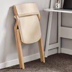 2dekans | SoBuy Set van 2 Klapstoel, Bureaustoel met, Huis en Inrichting, Stoelen, Ophalen of Verzenden, Zo goed als nieuw, Wit