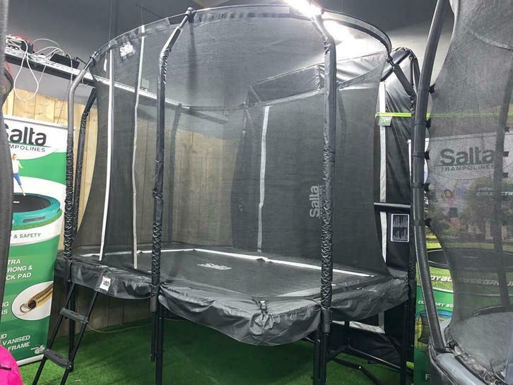 Trampoline Salta rond trampolines inbouw rechthoek korting, Kinderen en Baby's, Speelgoed | Buiten | Trampolines, Nieuw, Ophalen of Verzenden