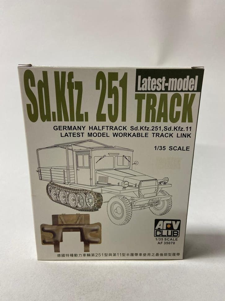 Sd.Kfz. 251 Track Latest-model, Hobby en Vrije tijd, Modelbouw | Auto's en Voertuigen, Verzenden