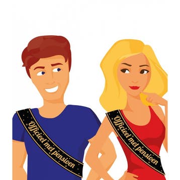 Feest Sjerp Officieel Met Pensioen, Kleding | Dames, Ophalen of Verzenden, Nieuw