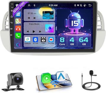 Autoradio Fiat 500 | 9 Android 13 | Retourdeal 35% korting, Auto diversen, Autoradio's, Ophalen of Verzenden, Zo goed als nieuw