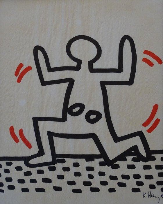 Keith Haring (1958-1990) - Sali Adalat, Antiek en Kunst, Kunst | Designobjecten